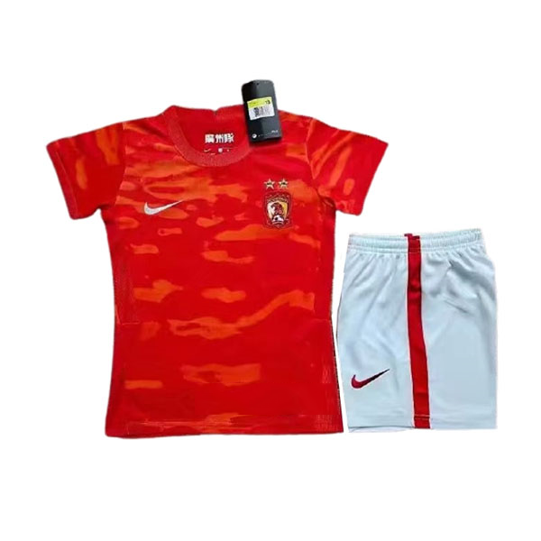 Maillot De Foot Guangzhou FC Domicile Enfant 2021-2022 Pas Cher